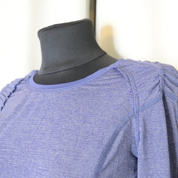Lululemon Star Runner Long Sleeve Blue Sz 4 - Picture 6 of 9